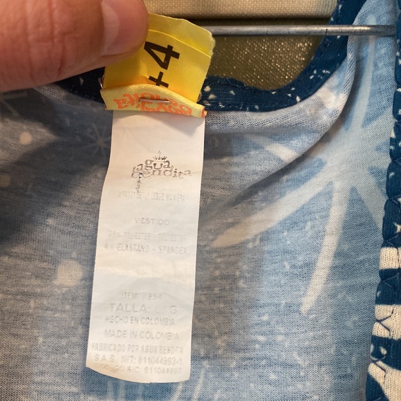 Agua Bendita Coverup Maxi Dress Like New Womens Large - Picture 5 of 5